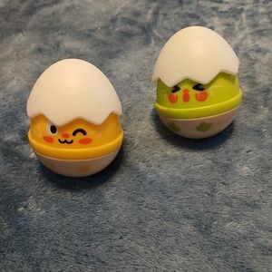 Cute Eggshell Wobble Rattle Toys